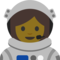Woman Astronaut emoji on Google